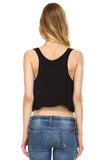 Women's Solid Color Loose Crop Tank