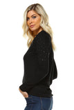 Women's Sweater with Stud Detail