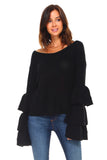 Women's Layered Bell Sleeve Sweater