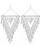 Triangle Beads Drop Earrings