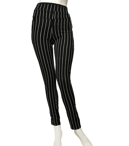 Pin Stripe Highwaist Pant Leggings S/M