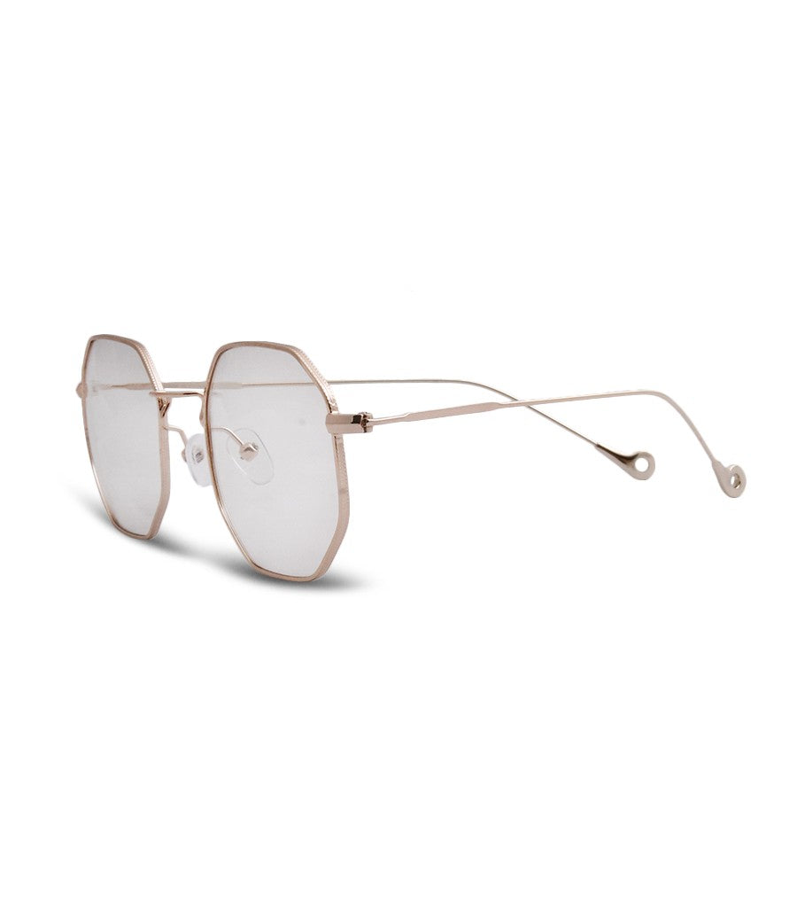 Octagon Clear Sunglasses Color-Clear