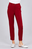 Plus Size Classic Long Pants w/ Seam Side Pocket