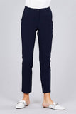 Plus Size Classic Long Pants w/ Seam Side Pocket