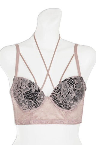 Multi-Way Strap Long Line Lace Bra w/ Underwire