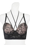 Multi-Way Strap Long Line Lace Bra w/ Underwire