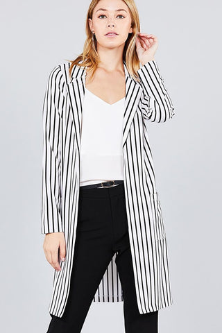 Long Sleeve Open Front Jacket