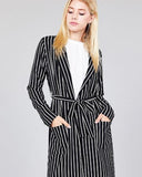 Long Sleeve Open Front Jacket