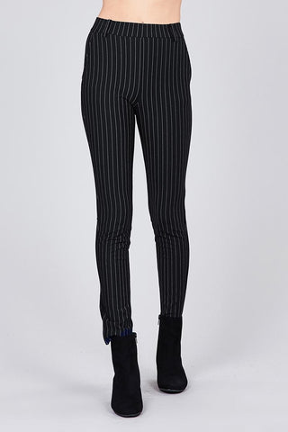 Plus Size Stripe Knit Pants