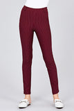 Plus Size Stripe Knit Pants